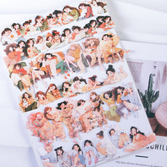 Lying Flat Plan Sticker Pack 100pcs
