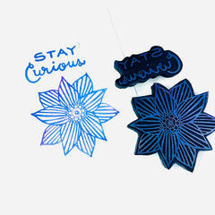 Sarah Gardner for Fodder School | Stay Curious | Foam Stamps - Set of 2