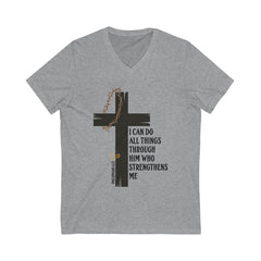 The Holy Cross Unisex V-neck
