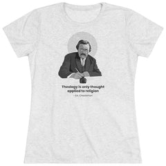 Women's GK Chesterton Premium T-Shirt - CatholicConnect.shop