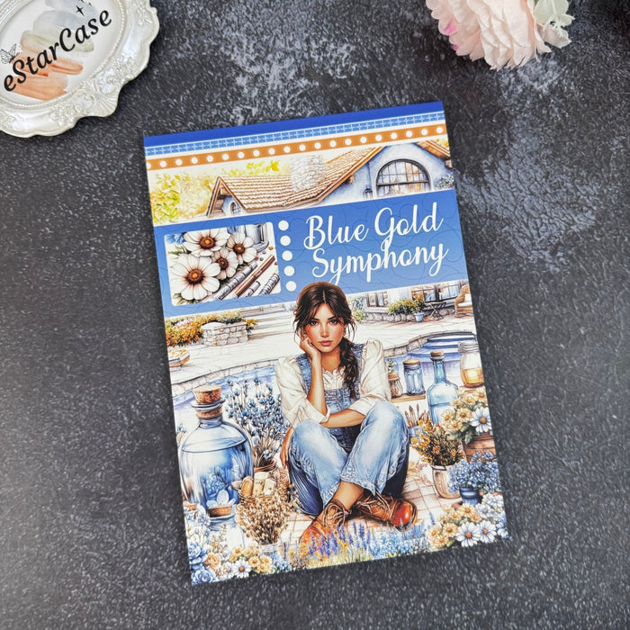 Blue Gold Symphony Sticker Book