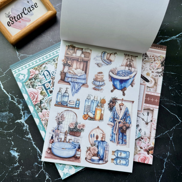 Blue Gold Symphony Sticker Book