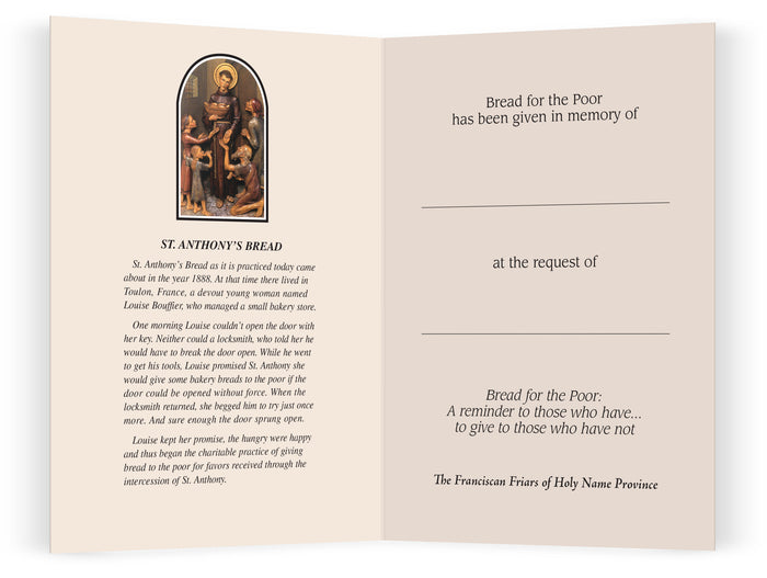 Bread for the Poor Card