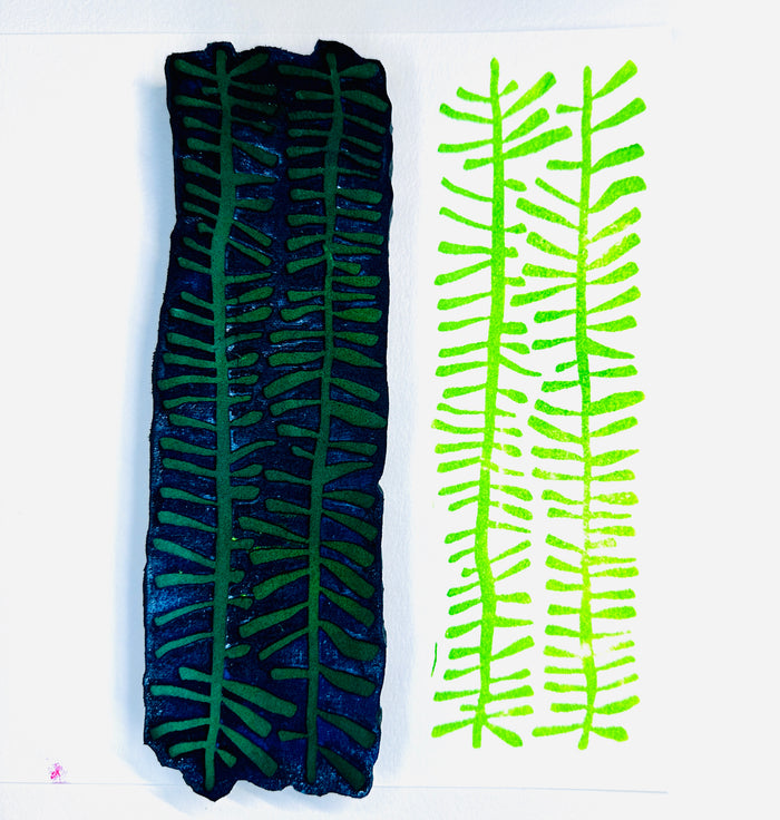 Elizabeth St. Hilaire | Fern Strips | Foam Stamp