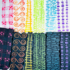 Elizabeth St. Hilaire | Strips and Stripes Collection | Foam Stamp