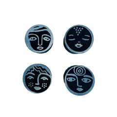 Kae Pea | Four Fresh Faces | Foam Stamps - Set of 4