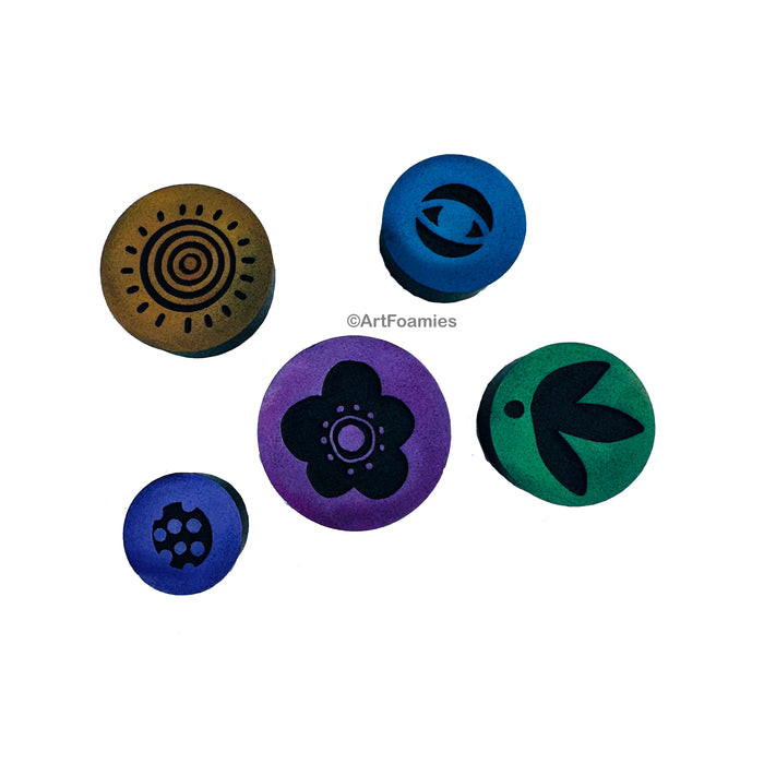 Kae Pea | Microcosms 3 | Foam Stamps - Set of 5