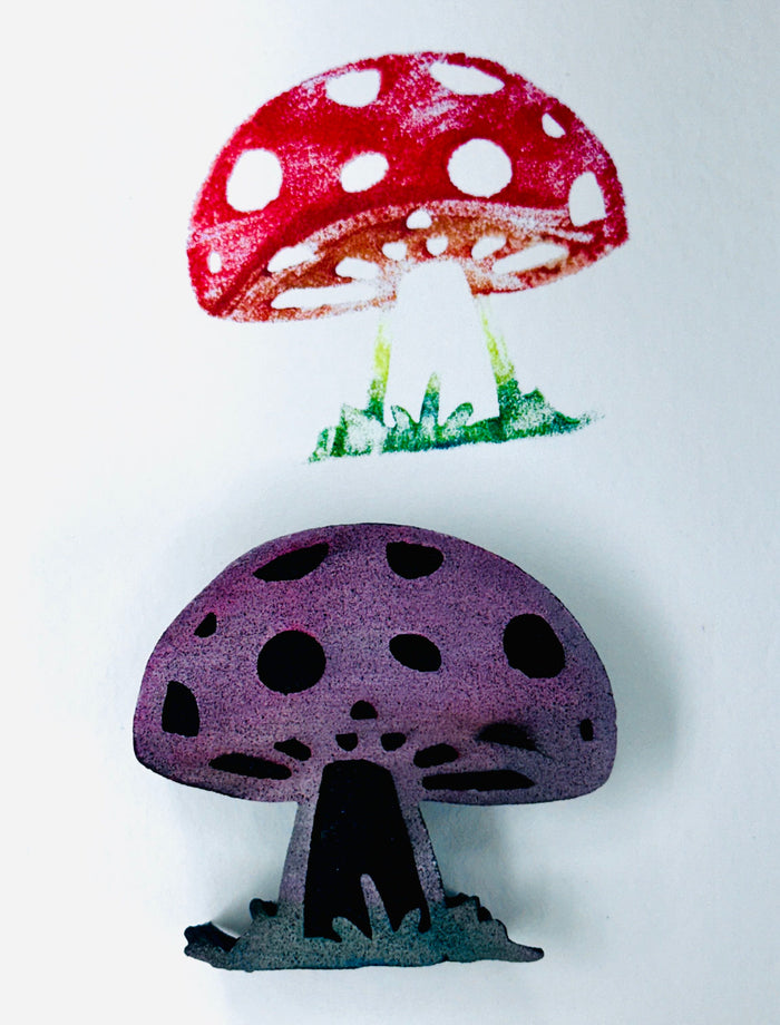Kae Pea | Tiny Toadstool (August 2023) | Foam Stamp