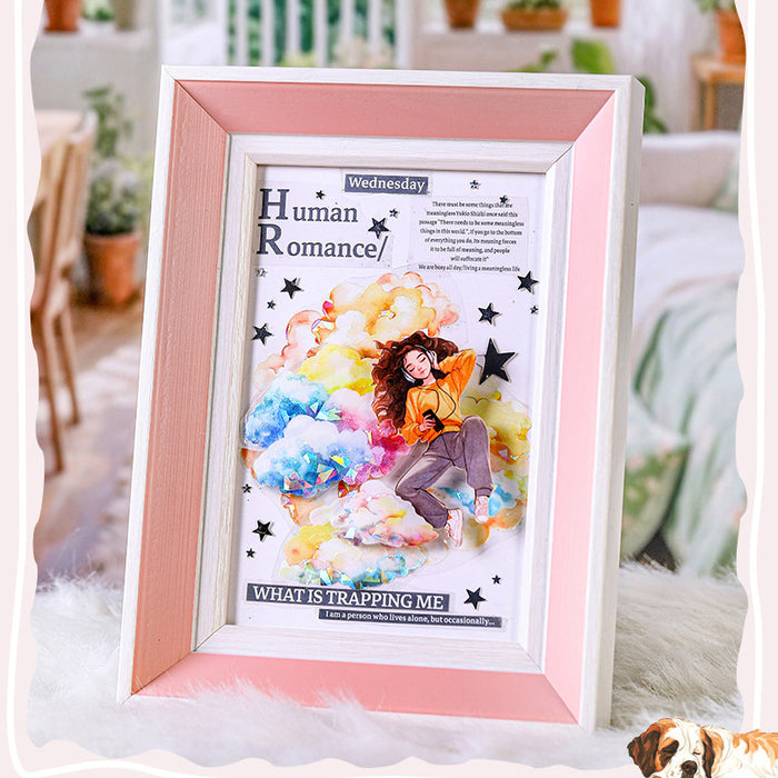 Lying Flat Plan Sticker Pack 100pcs