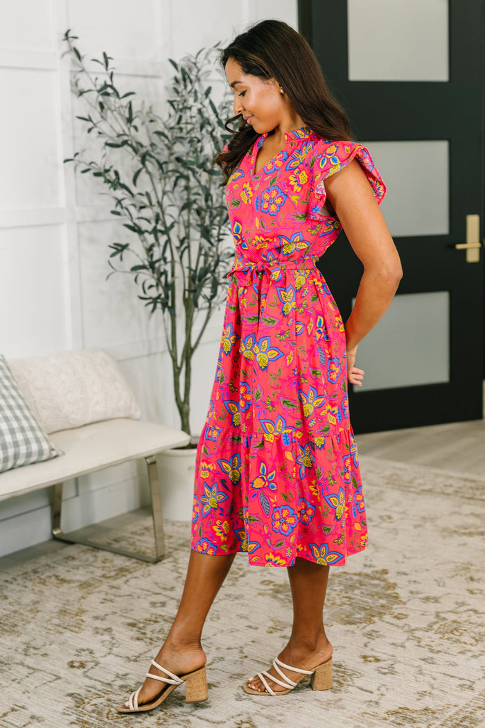 Polished and Pretty Waist Tie Tea Dress – alternate view 5
