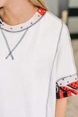 Pretty Prideful Patchwork Detail Top – alternate view 2