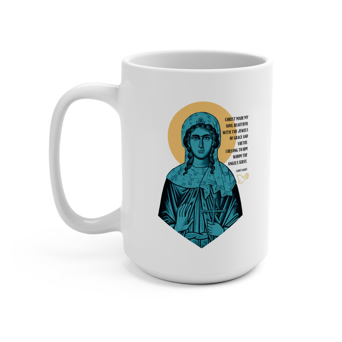 Saint Agnes of Rome Coffee Mug 15oz
