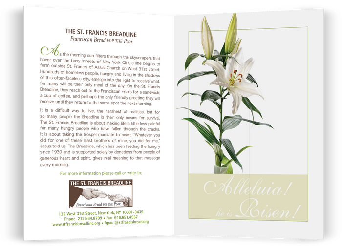 St. Francis Breadline: Easter Card