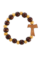 Tau Cross Rosary Bracelet