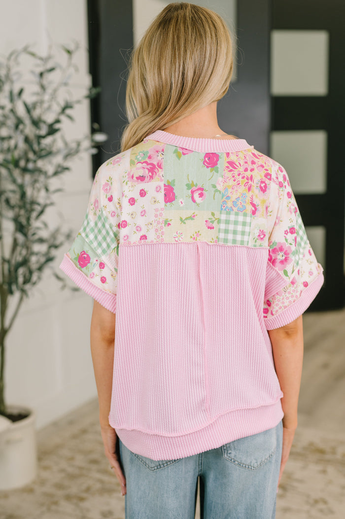 Until Tomorrow Patchwork Relaxed Tee – alternate view 5