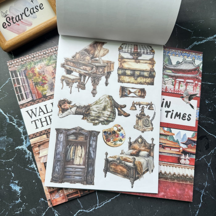 Vintage Rust Sticker Book