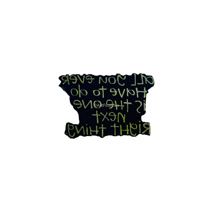 Willa Wanders for Fodder School | Next Right Thing | Foam Stamp