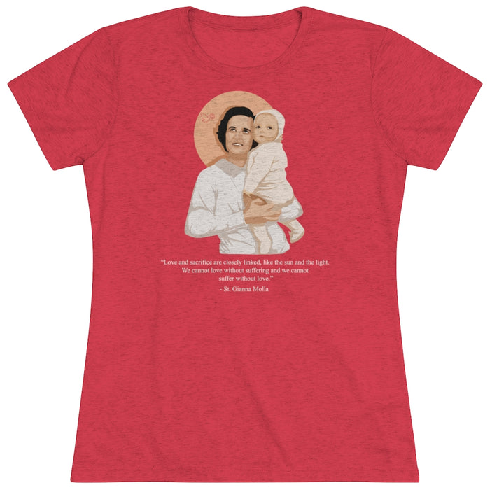 S / Tri-Blend Vintage Red
